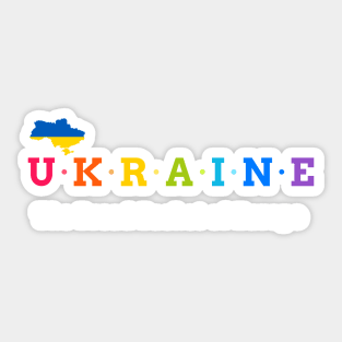 Ukraine, The Bread Basket of Europe. (Flag Version) Sticker